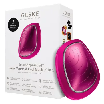   Geske Sonic and Warm Mask 9 in 1 magenta - Multifunkciós arcmasszírozó