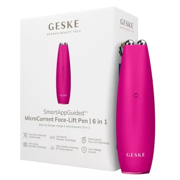   GESKE MicroCurrent Face-Lift Pen 6 in 1 Magenta - arcfeszesítő és tonizáló készülék