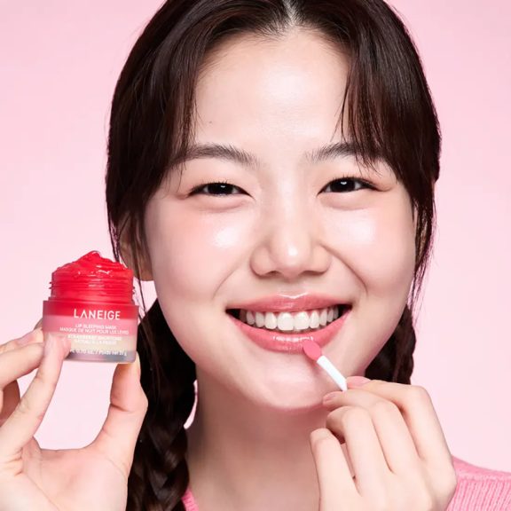 Laneige Strawberry Shortcake Lip Sleeping Mask 20g - Intenzív Regeneráló Ajakmaszk