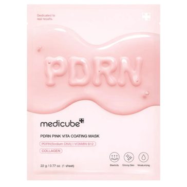   Medicube PDRN Pink Vita Coating Mask - Regeneráló fátyolmaszk