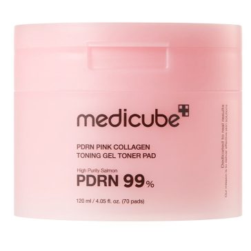   Medicube PDRN Pink Collagen Toning Gel Toner Pad 70db - Tonizáló Zselés Arckorongok