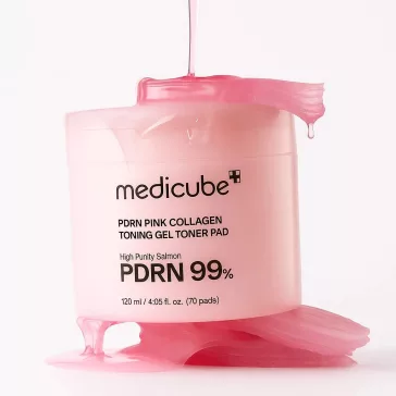   Medicube PDRN Pink Collagen Toning Gel Toner Pad 70 pcs – Toning Gel Pads