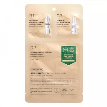   VT Cosmetics Vita-Light All-in-One 3-Step Mask - Brightening Face Mask