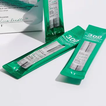   VT Cosmetics Reedle Shot 300 Stick Pouch - rejuvenating microneedle treatment, 10-piece travel pack