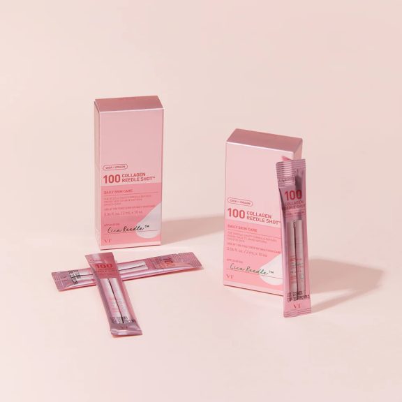 VT Cosmetics Collagen Reedle Shot 100 pouch - Feszesítő és hidratáló mikrotűs kezelés 10 darabos utazó kiszerelés