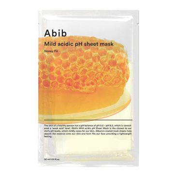   Abib Mild Acidic pH Sheet Mask Honey Fit - Gyengéd Fátyolmaszk