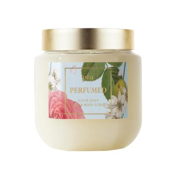   plu Perfumed Sugar Body Scrub – Fleur Soap 500g - Bőrradír