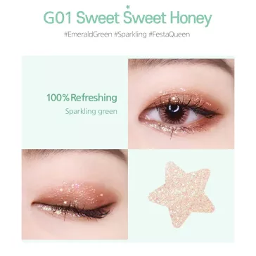  BLACK ROUGE Pearlvely I Glitter G01 Sweet Sweet Honey - Glitter Eyeshadow