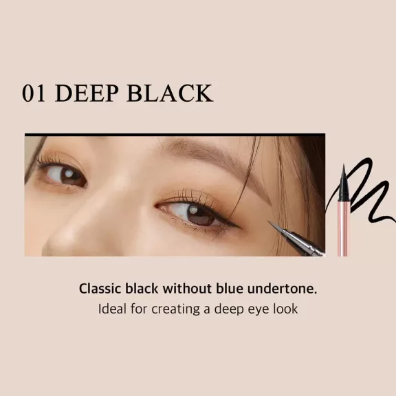 Black Rouge Pen Liner P01 Deep Black - Szemhéjtus