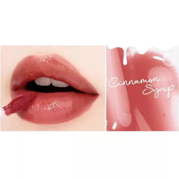   BLACK ROUGE Half N Half Water Glow 2 HG07 Cinnamon Syrup - Lip Gloss