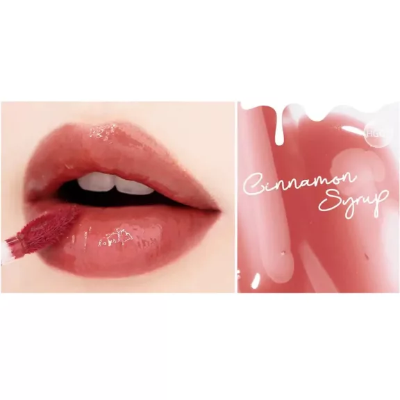 BLACK ROUGE Half N Half Water Glow 2 HG07 Cinnamon Syrup - Lip Gloss