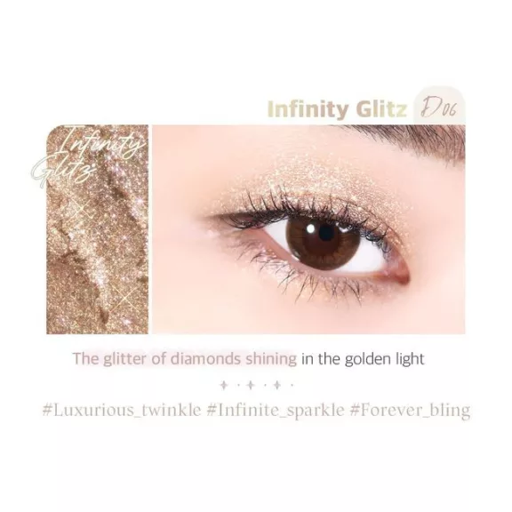 BLACK ROUGE Drop Eyes Stick Glitz Eyeshadow D06 Infinity Glitz - stiftes szemhéjpúder
