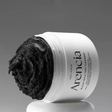   Arencia Black Tea Rice Mochi Cleanser 120g - Gentle facial cleanser