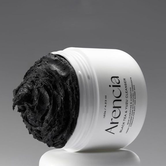 Arencia Black Tea Rice Mochi Cleanser 120g - Gyengéd arctisztító