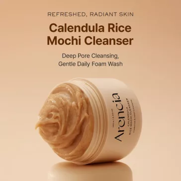   Arencia Fresh Calendula Mochi Cleanser 120g - Gentle facial cleanser