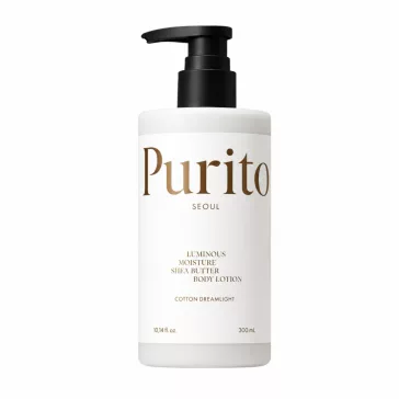   PURITO - Luminous Moisture Shea Butter Body Lotion Cotton Dreamlight, 300ml - Mélytápláló testápoló