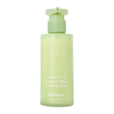   By Wishtrend Green Tea & Enzyme Milky Foaming Wash 140ml - Arctisztító Hab