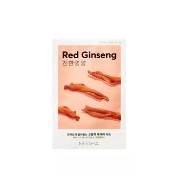   Missha Airy Fit Sheet Mask Red Ginseng - Tápláló Fátyolmaszk