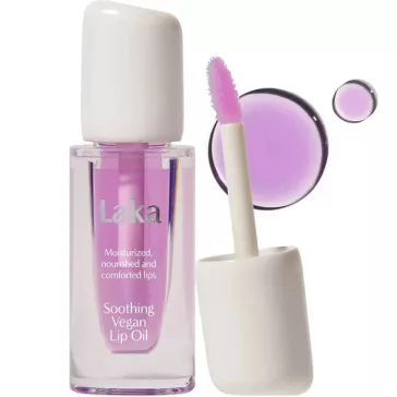 LAKA Soothing Vegan Lip Oil Calming Purple - ajakolaj