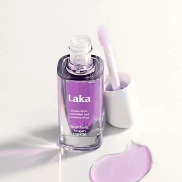 LAKA Soothing Vegan Lip Oil Calming Purple - ajakolaj