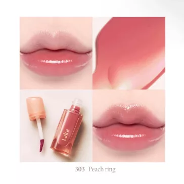 LAKA Jeling Nude Gloss 303 Peach Ring - Lip Gloss