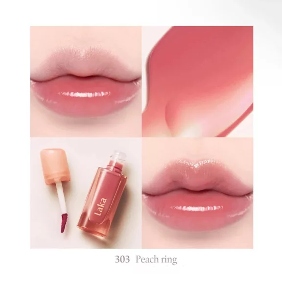 LAKA Jeling Nude Gloss 303 Peach Ring - Lip Gloss
