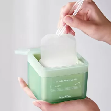   Mediheal Teatree Trouble Pad - Bőrnyugtató és tónusjavító toner pad