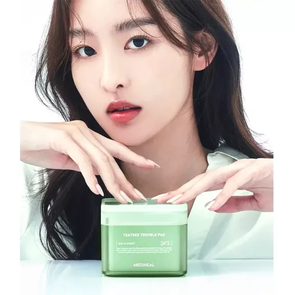 Mediheal Teatree Trouble Pad - Bőrnyugtató és tónusjavító toner pad