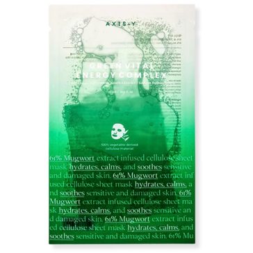   AXIS-Y Mugwort Green Vital Energy Complex Sheet Mask 27 ml - Élénkítő fátyolmaszk