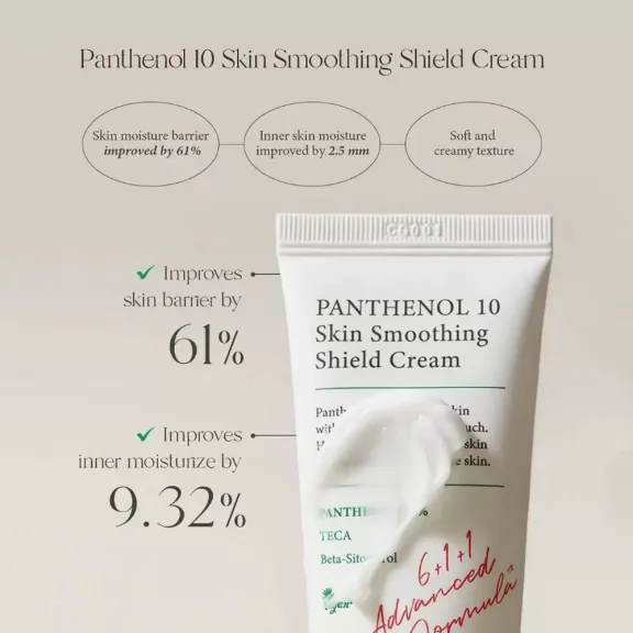 AXIS-Y Panthenol 10 Skin Smoothing Shield Cream 50ml - Regenerating Face Cream