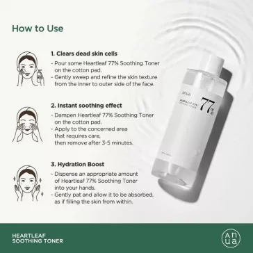 Anua Heartleaf 77% Soothing Toner - 500 ml