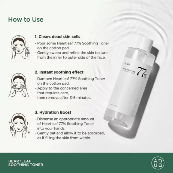 Anua Heartleaf 77% Soothing Toner - 500 ml