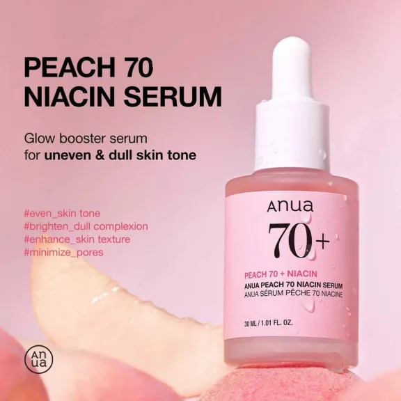 Anua Peach 70% Niacin Serum 30ml - Brightening Serum