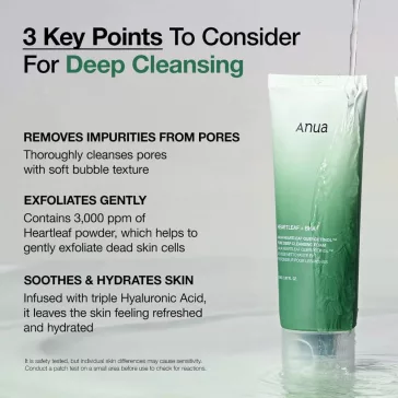 Anua Heartleaf Quercetinol Pore Deep Cleansing Foam 150ml 
