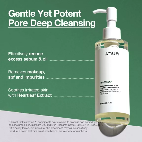 Anua Heartleaf Pore Control Cleansing Oil - 200 ml - Facial Cleansing Oil