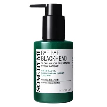   SOME BY MI Bye Bye Blackhead 30 Days Miracle Green Tea Tox Bubble Cleanser 120ml - Habzó lemosó