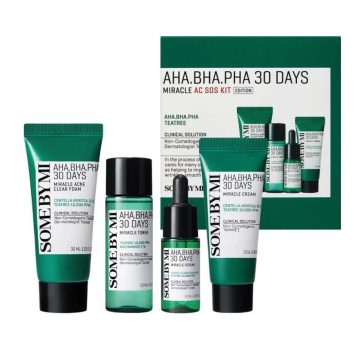   SOME BY MI AHA BHA PHA 30 Days Miracle AC SOS Kit - Hámlasztó hatású szett