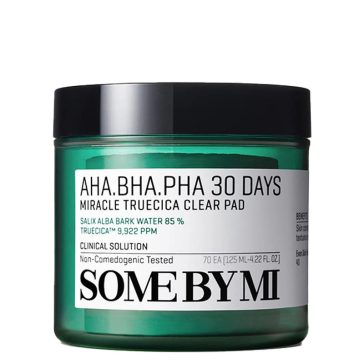   SOME BY MI AHA-BHA-PHA 30 Days Miracle Truecica Clear Pad - Hámlasztó Korongok Problémás Bőrre