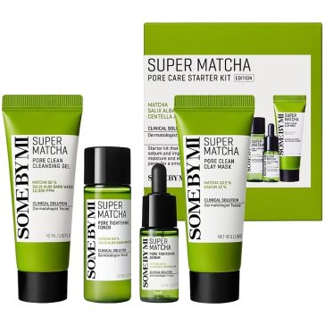   SOME BY MI Super Matcha Pore Care Starter Kit - Kozmetikai Készlet Tág Pórusok Ellen