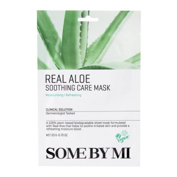   SOME BY MI Real Aloe Soothing Care Mask - Bőrnyugtató Fátyolmaszk