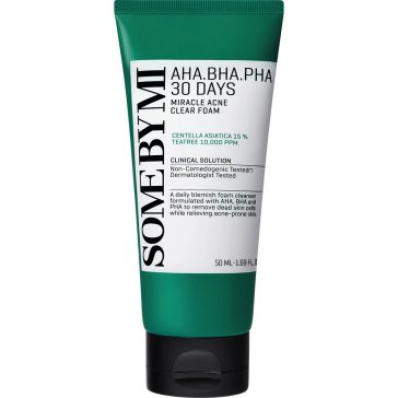   SOME BY MI Aha-Bha-Pha 30 Days Miracle Acne Clear Foam - Gyengéd Tisztító Hab Savakkal