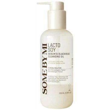   SOME BY MI Lactosoy Sebum & Blackhead Cleansing Oil 200ml - arctisztító olaj mitesszerek ellen