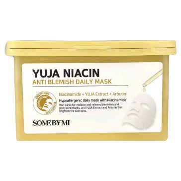   SOME BY MI Yuja Niacin Anti-Blemish Daily Mask – 30 lapos arcmaszk