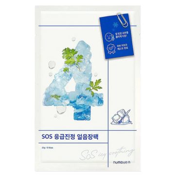   Numbuzin No.4 Icy Soothing Sheet Mask 27ml - Nyugtató fátyolmaszk