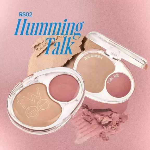 FWEE Mellow Dual Blusher RS02 Humming Talk - Blush