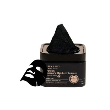   Mary & May - Premium Idebenon Blackberry Complex Essence Mask - Arcmaszk Készlet