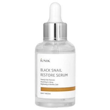   iUNIK Black Snail Restore Serum 50ml - revitalizáló arcszérum