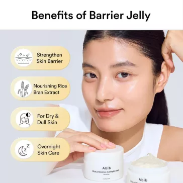   Abib Rice Probiotics Overnight Mask 80 ml - Overnight Mask with Rice Probiotics