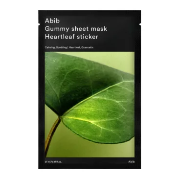   Abib Gummy Sheet Mask #Heartleaf Sticker - Hydrating Sheet Mask