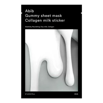   Abib Gummy Sheet Mask Collagen Milk Sticker 27ml - Hydrating and Brightening Sheet Mask